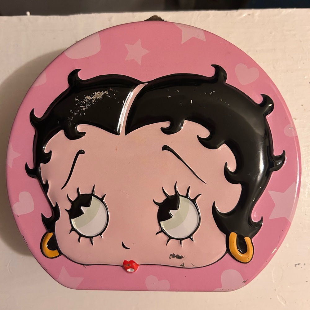 1990s Betty Boop tin can